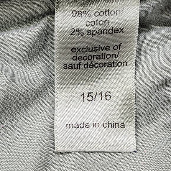 Maurices Pants Womens 15/16 Green Khaki Side Striped Chino Mid Rise Ankle Preppy - Picture 6 of 12